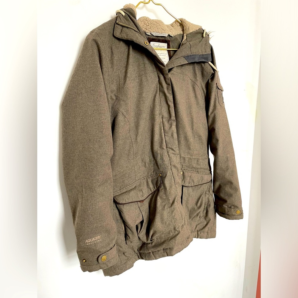 Authentic Craghoppers Parka Size 10 AquaDry Insulated Fur Hood
